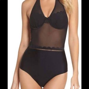 Ted Baker Scalloped Mesh Detail Suit